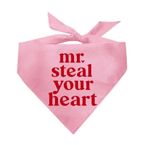 Mr. Steal Your Heart Valentinstag Hundehalstuch, Babyrosa, OS 1198 Mr. Steal Your Heart Valentinstag Hundehalstuch, Babyrosa, OS 1198 von Tees & Tails