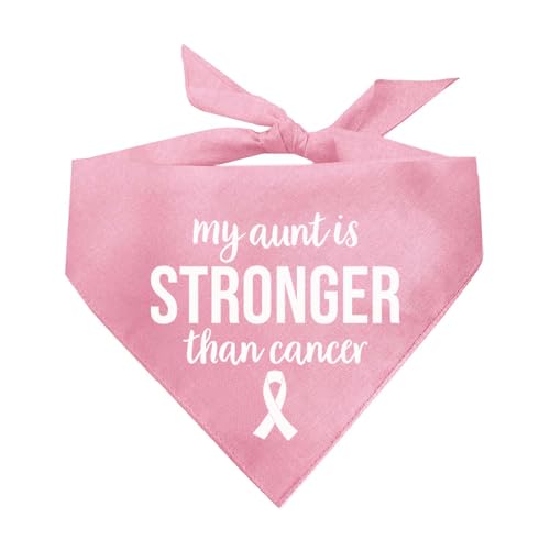 My Aunt Is Stronger Than Cancer Hundehalstuch, Babyrosa, OS 1135 My Aunt Is Stronger Than Cancer Hundehalstuch, Babyrosa, OS 1135 von Tees & Tails
