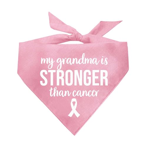 My Grandma is Stronger Than Cancer Hundehalstuch, Babyrosa, OS 1158 My Grandma is Stronger Than Cancer Hundehalstuch, Babyrosa, OS 1158 von Tees & Tails