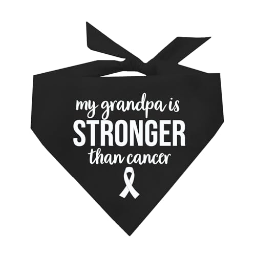 My Grandpa is Stronger Than Cancer Hundehalstuch, Schwarz, OS 1159 My Grandpa is Stronger Than Cancer Hundehalstuch, Schwarz, OS 1159 von Tees & Tails