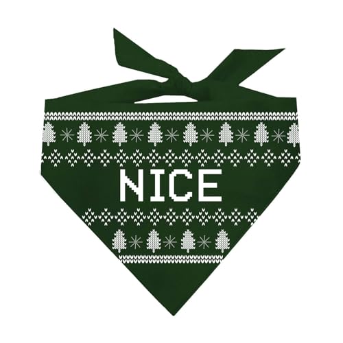 Nice Ugly Sweater Hundehalstuch, Weihnachtsmotiv, Dunkelgrün, OS 1164 Nice Ugly Sweater Hundehalstuch, Weihnachtsmotiv, Dunkelgrün, OS 1164 von Tees & Tails