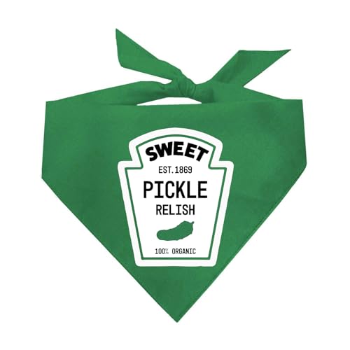 Pickle Relish Bottle Halloween-Kostüm, Hundehalstuch, Grün, OS 1157 Pickle Relish Bottle Halloween-Kostüm, Hundehalstuch, Grün, OS 1157 von Tees & Tails