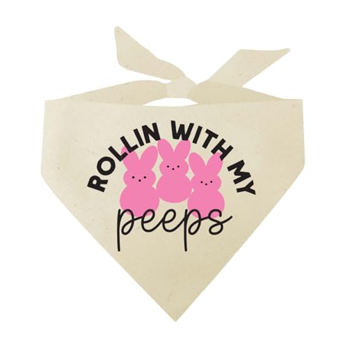 Rollin with My Peeps Hundehalstuch für Ostern, Natur, OS 1212 Rollin with My Peeps Hundehalstuch für Ostern, Natur, OS 1212 von Tees & Tails