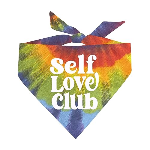 Self Love Club Good Vibes Hundehalstuch (Sunset Tie Dye, OS 1105) von Tees & Tails