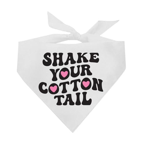 Shake Your Cotton Tail Oster-Hundehalstuch, Weiß, OS 1211 Shake Your Cotton Tail Oster-Hundehalstuch, Weiß, OS 1211 von Tees & Tails