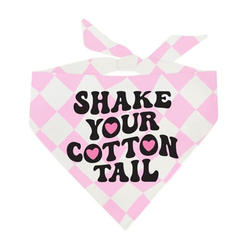 Shake Your Cotton Tail Oster-Hundehalstuch, rosa kariert, OS 1211 Shake Your Cotton Tail Oster-Hundehalstuch, rosa kariert, OS 1211 von Tees & Tails