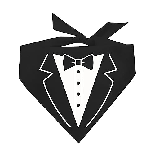 Smoking-Anzug, Hochzeit, Verlobung, Geburtstag, Valentinstag, formelles Hundehalstuch, schwarz, OS 623 Smoking-Anzug, Hochzeit, Verlobung, Geburtstag, Valentinstag, formelles Hundehalstuch, schwarz, OS 623 von Tees & Tails
