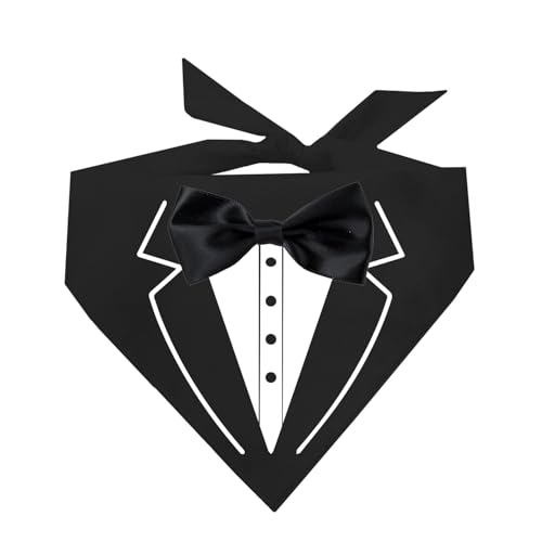 Tux-Fliege, Hunde-Halstuch, 100 % Baumwolle, Dreiecksfliege, Satin-Fliege, hergestellt in den USA, Geburtstag, Hochzeit, formelle schwarze Krawatte, Party-Thema, Fotoshooting-Requisite, Schwarz Tux-Fliege, Hunde-Halstuch, 100 % Baumwolle, Dreiecksfliege, Satin-Fliege, hergestellt in den USA, Geburtstag, Hochzeit, formelle schwarze Krawatte, Party-Thema, Fotoshooting-Requisite, Schwarz von Tees & Tails