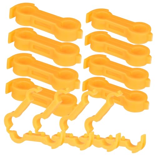 Teesea 12 x Vogel-Beinbandagen für Küken, Spuckbeinkorrektur, verstellbare Huhn-Häkel-Hosenträger für Tauben, Enten, Papageien – Gelb von Teesea