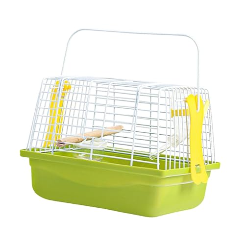 Vogelkäfig Transportbox mit Griff für Papageien Sittiche Nymphensittiche Finken Kleintiere von Teesea