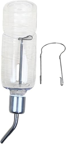 Wasserspender zum Aufhängen, automatische Haustier-Wasserflasche für Meerschweinchen, Ratten, Hasen, Kleintiere, 350 ml von Teesea