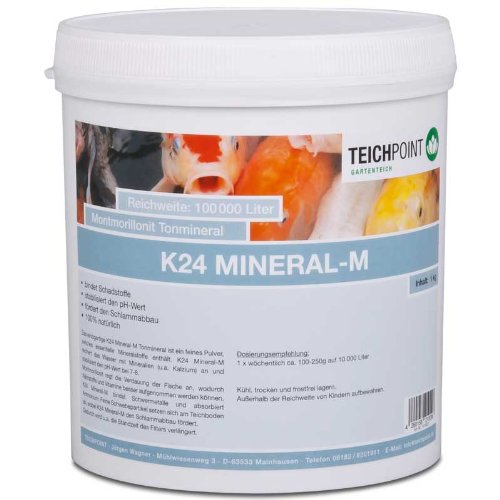 K24 Mineral - M, montmorillonit Tonmineral mit Kalzium, 1 Kg für Teich und Aquarium von Teichpoint