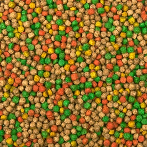 Multi-Mix Koifutter 3mm (5kg) - Der 4 Sorten Futtermix für Koi und Teichfische für ausgewogene Fisch-Ernährung mit Lachsöl, Spirulina, Astaxanthin und Wheatgerm von Teichpoint