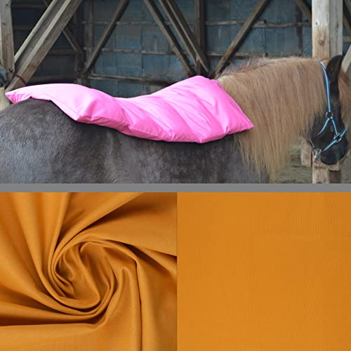 Teichwerk Dinkelspelzkissen Wärmekissen f. Pferde Ponys Esel 1 farbig Ocker Füllung Premium Plus 110x68 von Teichwerk