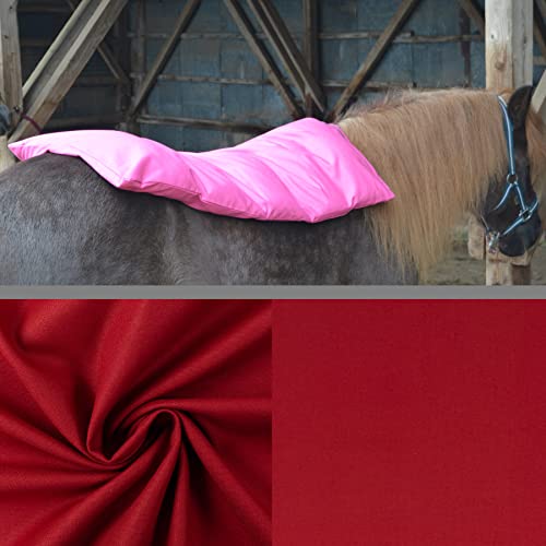 Teichwerk Dinkelspelzkissen Wärmekissen für Pferde Ponys Esel 1 farbig Burgundy Füllung Premium Plus von Teichwerk