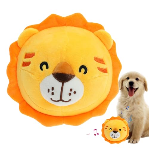 Teksome Active Moving Pet Plush Toy - Interactive Dog Toys, Talking Moving Dog Toy, Cartoon Animal Plush Sound Electronic Dog Toy, Bouncing Rotating Interactive Toy for Pets Dogs Cats von Teksome