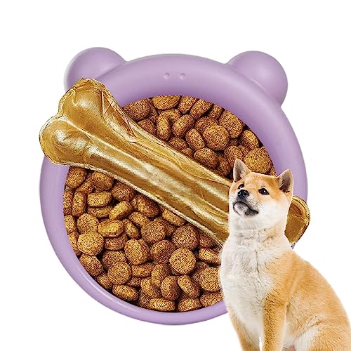 Futternäpfe für Hunde, Futternapf für Hunde, langsames Fressen, Silikon-Puzzle-Matte mit Mustern für Joghurt, Leckereien oder Erdnussbutter Teksome von Teksome