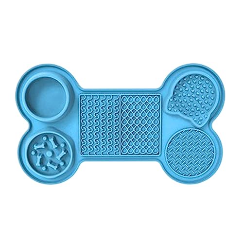 Hunde-Leckmatte | Welpenmatte für langsames Fressen, verschiedene Textur-Designs für gesunde Essgewohnheiten, 6-in-1 Trennwand, geeignet für andere Haustiere, Hunde, Katzen Teksome Hunde-Leckmatte | Welpenmatte für langsames Fressen, verschiedene Textur-Designs für gesunde Essgewohnheiten, 6-in-1 Trennwand, geeignet für andere Haustiere, Hunde, Katzen Teksome von Teksome