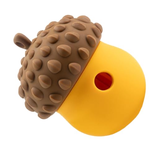 Hundeleckerli-Spender, Hund Langeweile Buster Snack Dispensing Spielzeug, Eichelform Hundespielzeug Ball Hund Langeweile Buster Spielzeug, interaktiver Hundeball Welpentraining Haustier Spielzeug für Hundeleckerli-Spender, Hund Langeweile Buster Snack Dispensing Spielzeug, Eichelform Hundespielzeug Ball Hund Langeweile Buster Spielzeug, interaktiver Hundeball Welpentraining Haustier Spielzeug für von Teksome