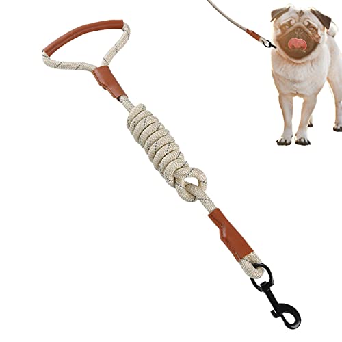 Hundeleine | Traktionsseil Verstellbare Hundeleine für Training, reflektierend, starke Leder-Leine, schützende Jagd- und Campingleinen für Hunde Teksome Hundeleine | Traktionsseil Verstellbare Hundeleine für Training, reflektierend, starke Leder-Leine, schützende Jagd- und Campingleinen für Hunde Teksome von Teksome