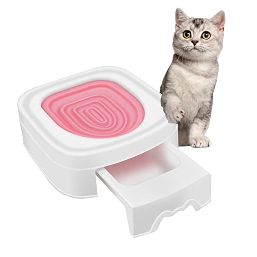 Katzentoiletten-Training, Kätzchentoilette-Trainer | hilft Katzen zu trainieren, Toilette für Katzen, Kätzchen, Katzentöpfchentrainer für die Haustierreinigung Teksome von Teksome