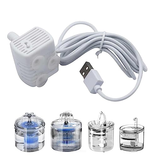 Katzenwasserbrunnenpumpe – Leiser Haustier-Wasserspender, Pumpenersatz, Haustier-Wasserbrunnen, Zubehör für Haustiere, Hunde, Katzen, Trinkbrunnen Pumpe Teksome Katzenwasserbrunnenpumpe – Leiser Haustier-Wasserspender, Pumpenersatz, Haustier-Wasserbrunnen, Zubehör für Haustiere, Hunde, Katzen, Trinkbrunnen Pumpe Teksome von Teksome