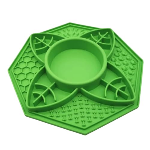 Leckmatte für Hunde | Achteckiges Design Slow Food Pad | Hundebox Leckpads Slow Feeder Lick Pad Kiste Training Spielzeug für mittlere und kleine Hunde Leckmatte für Hunde | Achteckiges Design Slow Food Pad | Hundebox Leckpads Slow Feeder Lick Pad Kiste Training Spielzeug für mittlere und kleine Hunde von Teksome