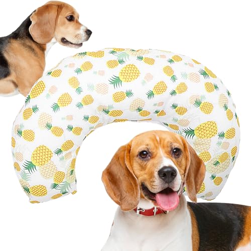 Teksome Beruhigendes Kissen für Hunde, U-förmiges, weiches Katzenbett-Kissen – halber Donut-Kuscheltier für die obere Wirbelsäule und beruhigende Unterstützung, Haustierzubehör für kleine Hunde und Teksome Beruhigendes Kissen für Hunde, U-förmiges, weiches Katzenbett-Kissen – halber Donut-Kuscheltier für die obere Wirbelsäule und beruhigende Unterstützung, Haustierzubehör für kleine Hunde und von Teksome