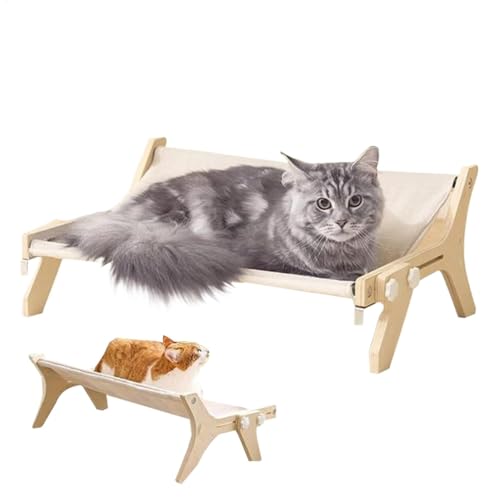 Teksome Block Katze Barsch, KatzenBarsch, Hölzerne Hängemattenmaschine waschbarer doppelseitiger Bettbettbedeckung, Haushaltshause für Haustiere ruhen für große Katzen und Kätzchen Teksome Block Katze Barsch, KatzenBarsch, Hölzerne Hängemattenmaschine waschbarer doppelseitiger Bettbettbedeckung, Haushaltshause für Haustiere ruhen für große Katzen und Kätzchen von Teksome
