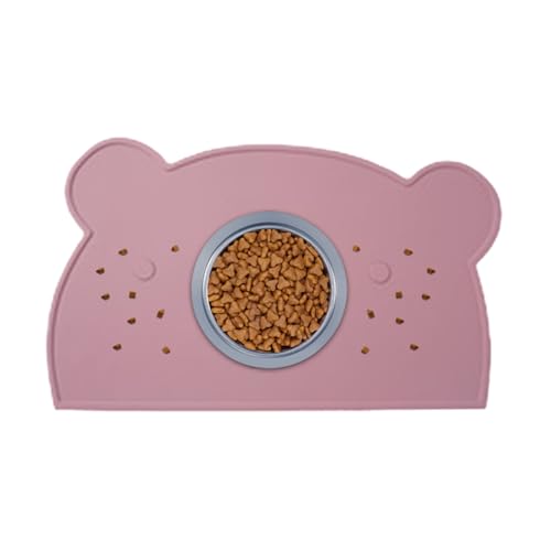 Teksome Cat Food Matte, Hundeschalenmatte - Katzenfütterungsmatte mit erhöhten Kanten - Waschbares Nicht rutsches Silikonpad, verschüttetes Bärenschale für Welpenkätzchen, Boden im Innenbereich im Teksome Cat Food Matte, Hundeschalenmatte - Katzenfütterungsmatte mit erhöhten Kanten - Waschbares Nicht rutsches Silikonpad, verschüttetes Bärenschale für Welpenkätzchen, Boden im Innenbereich im von Teksome