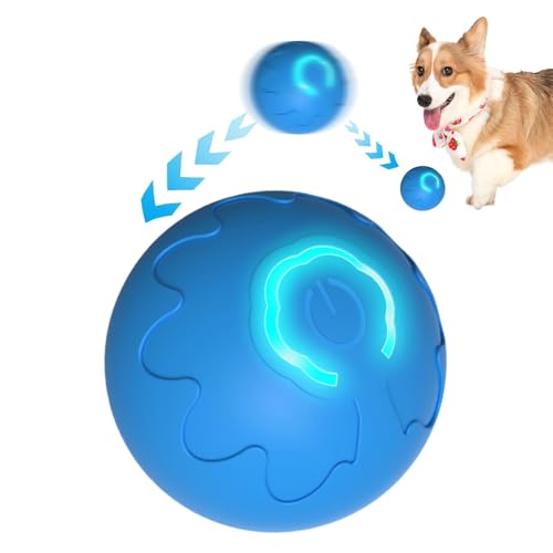 Teksome Elektronisches Hundeballspielzeug, Kauspielzeug für Hunde - Elektronisches wiederaufladbares USB-Ballspielzeug - Bissfestes Katzenspielzeug, intelligentes Welpenspielzeug zum Spielen, Teksome Elektronisches Hundeballspielzeug, Kauspielzeug für Hunde - Elektronisches wiederaufladbares USB-Ballspielzeug - Bissfestes Katzenspielzeug, intelligentes Welpenspielzeug zum Spielen, von Teksome