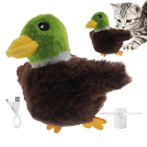 Teksome Flapping Bird Cat Toy, Interactive Flapping Bird Cat Toy Automatic Flying, Chirping Bird Cat Toy With Catnip, For Kitten Exercise Teksome Flapping Bird Cat Toy, Interactive Flapping Bird Cat Toy Automatic Flying, Chirping Bird Cat Toy With Catnip, For Kitten Exercise von Teksome