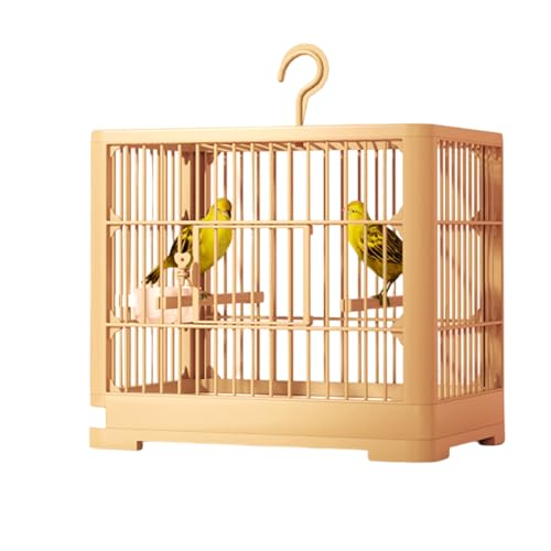 Teksome Großer Vogelkäfig, Sichtweite Vogelkäfig - Shotet Nest Habitat mit leichtem Pull-Out-Tablett | Geräumige Klappvogel -Accessoire Habitat für Lovebirds Cockatiels von Teksome