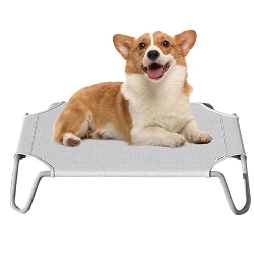 Teksome Hängematte für Hunde, erhöhtes Haustier-Hängemattenbett, atmungsaktiv, mit Metallrahmen, kühlendes Bett für bequemes Schlafen Teksome Hängematte für Hunde, erhöhtes Haustier-Hängemattenbett, atmungsaktiv, mit Metallrahmen, kühlendes Bett für bequemes Schlafen von Teksome