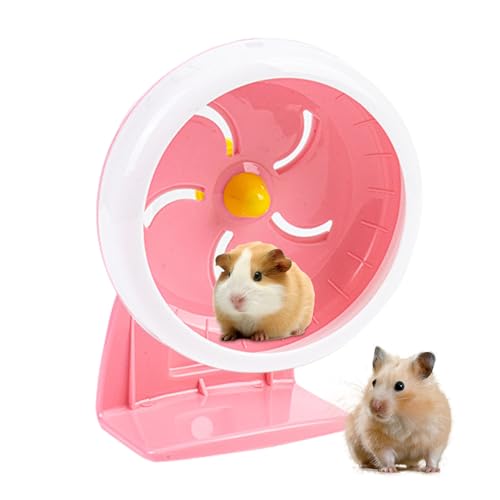 Teksome Hamster-Laufrad – Leises kleines Hamsterrad, multifunktionales Kleintier-Trainingszubehör, 17,8 cm Laufscheibe mit rutschfester Oberfläche für Chinchilla, Maus, Eichhörnchen von Teksome