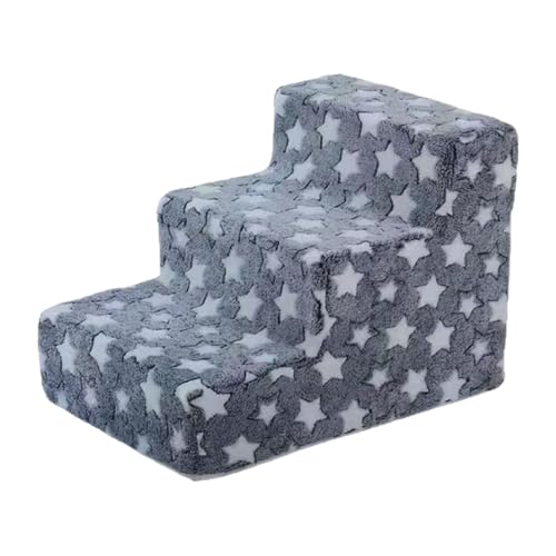 Teksome Hundetreppe Für Couch - 3 Stufen Hundetreppen für Kleine Katzen zum Klettern,rutschfeste Ausgeglichene Abnehmbare Katzentreppe Für Kleintiere Und Ältere Tiere Teksome Hundetreppe Für Couch - 3 Stufen Hundetreppen für Kleine Katzen zum Klettern,rutschfeste Ausgeglichene Abnehmbare Katzentreppe Für Kleintiere Und Ältere Tiere von Teksome