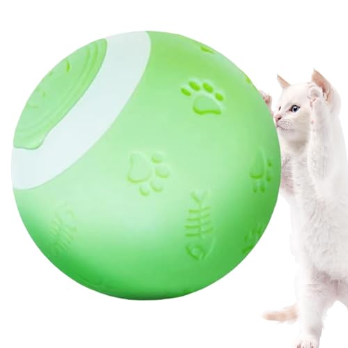 Teksome Interaktiver Katzenball, beweglicher Katzenball, Lustiger selbstdrehender Ball, intelligenter interaktiver Spielzeugball für Haustiere, Kleines interaktives Katzenspielzeug, automatisch Teksome Interaktiver Katzenball, beweglicher Katzenball, Lustiger selbstdrehender Ball, intelligenter interaktiver Spielzeugball für Haustiere, Kleines interaktives Katzenspielzeug, automatisch von Teksome