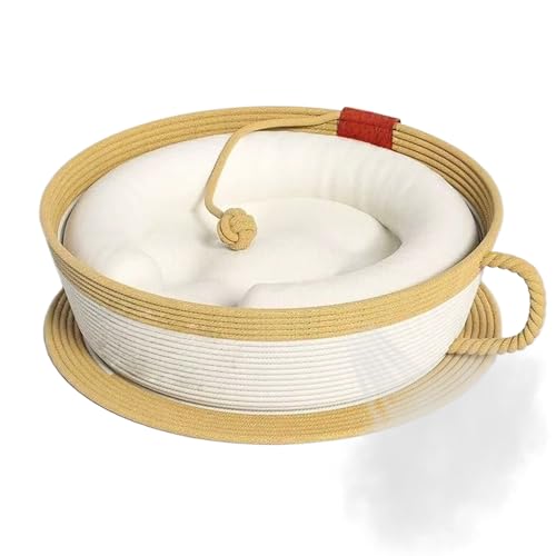 Teksome Katzenbett, Körbchen-Matte in Kaffeetassenform, Baumwollseil, gewebt, warmes Haustierbett, für Schreibtisch, Nachttisch, , Stuhl, Couch, Tisch, Haus, Weihnachten, Winter, Spielen Teksome Katzenbett, Körbchen-Matte in Kaffeetassenform, Baumwollseil, gewebt, warmes Haustierbett, für Schreibtisch, Nachttisch, , Stuhl, Couch, Tisch, Haus, Weihnachten, Winter, Spielen von Teksome