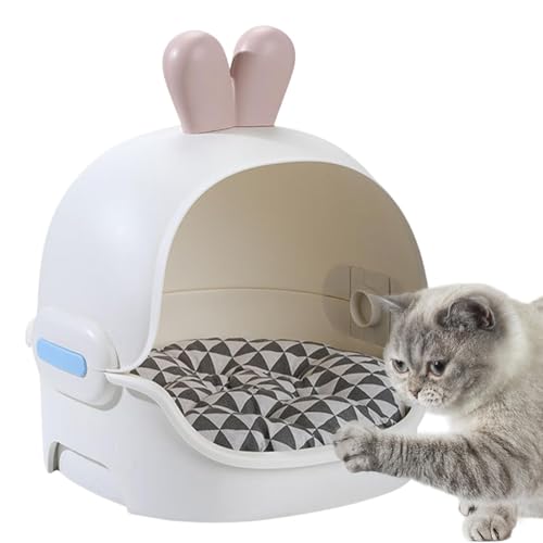 Teksome Katzenhaus für den Innenbereich,Katzenhäuser für Wohnungskatzen, Wasserdichtes kleines Katzenhaus, Kätzchenhaus, Halbgeschlossenes Katzenbetthaus, bequemes Schlafbett für kleine Haustiere und Teksome Katzenhaus für den Innenbereich,Katzenhäuser für Wohnungskatzen, Wasserdichtes kleines Katzenhaus, Kätzchenhaus, Halbgeschlossenes Katzenbetthaus, bequemes Schlafbett für kleine Haustiere und von Teksome