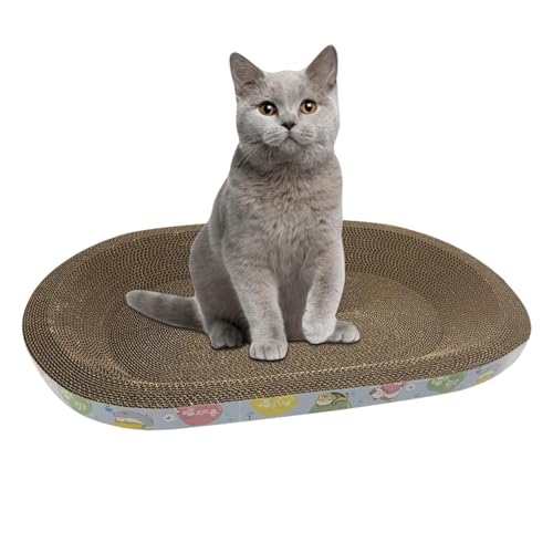 Teksome Katzenkratzpad - 2-in-1-Kratzkissen aus Karton für Katzen und Kätzchen im Innenbereich - Verdicktes Katzenbett, langlebiges Katzenspielzeug, verschleißfestes Katzenkratzspielzeug für Teksome Katzenkratzpad - 2-in-1-Kratzkissen aus Karton für Katzen und Kätzchen im Innenbereich - Verdicktes Katzenbett, langlebiges Katzenspielzeug, verschleißfestes Katzenkratzspielzeug für von Teksome