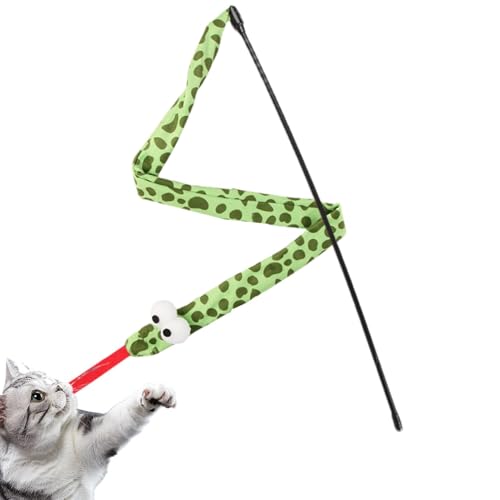 Teksome Katzenspielzeug, Schlangenstab, interaktives Kätzchenstab-Spielzeug, Katzenspielzeug, Klangstab-Spielzeug für Katzen Teksome Katzenspielzeug, Schlangenstab, interaktives Kätzchenstab-Spielzeug, Katzenspielzeug, Klangstab-Spielzeug für Katzen von Teksome