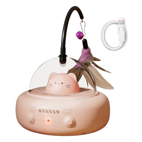 Teksome Katzenspielzeugstab, automatisch, bewegungsaktiviertes Katzenspielzeug mit Feder, Haustierzubehör für geistige Stimulation, Langeweile, Jagd, Spielzeit, Zuhause, Geburtstag, Urlaub Teksome Katzenspielzeugstab, automatisch, bewegungsaktiviertes Katzenspielzeug mit Feder, Haustierzubehör für geistige Stimulation, Langeweile, Jagd, Spielzeit, Zuhause, Geburtstag, Urlaub von Teksome