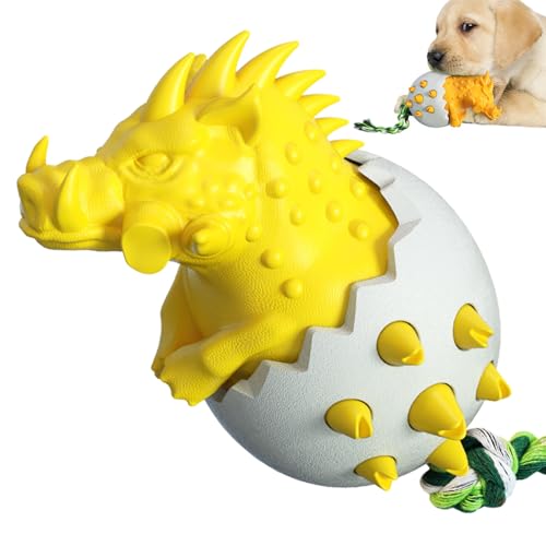 Teksome Kauspielzeug für Welpen zum Zahnen, Zahnreinigungsspielzeug für Hunde - Leckerli-Spielzeug für Hunde, Wildschwein-Eier-Design,Multifunktionales Kauspielzeug, Leckerli-Spielzeug für kleine von Teksome