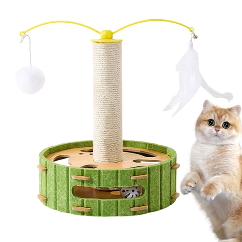 Teksome Kratzerpfosten für Innenkatzen, große Katze Kratzerpfosten,SISAL CAT CROCKING Post - Kätzchen Interaktives Spielzeug, Innenübung Spielzeug, Unterhaltungsvorräte, Innenräule für Erwachsene von Teksome