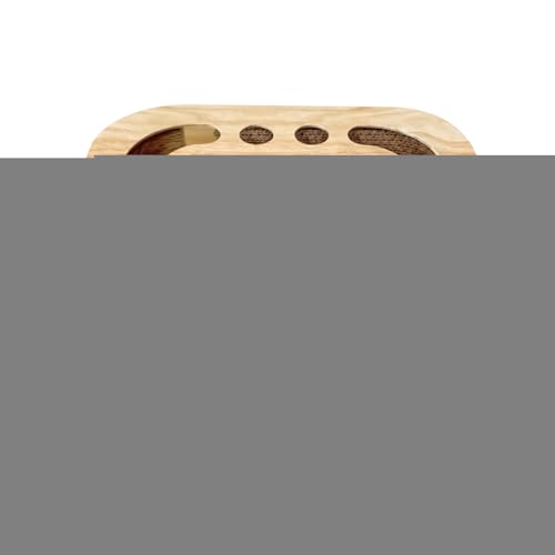 Teksome Kratzunterlage für Katzen, aus Karton, interaktive Kratzbox mit 2 Glockenbällen für den Innenbereich, Haustier, Kätzchen, Spielboden, Schutz von Möbeln Teksome Kratzunterlage für Katzen, aus Karton, interaktive Kratzbox mit 2 Glockenbällen für den Innenbereich, Haustier, Kätzchen, Spielboden, Schutz von Möbeln von Teksome