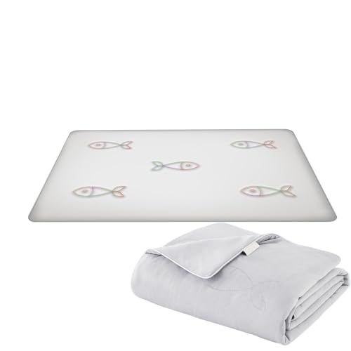 Teksome Kühlmatte Für Katzen,Hunde Kühldecke - Druckentlastendes Weiches Waschbares Haustier Eisbett Tragbar Für Sofa, Rasen, Schlafbereich, Boden & Autositz von Teksome
