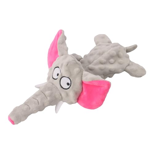 Teksome Pet Plush Toys | Portable Elephant Plush Interactive Stuffed Dog Toy,Small Squeaker Toy Indoor Cats Plush Toys Flexible Outdoor Dogs Puzzle Toy for Relieving Langeweile and Stress von Teksome