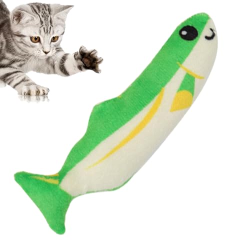 Teksome Plüsch-Katzenspielzeug – Interaktives Spielzeug für tropische Fische, Kätzchen, Anti-Biss, robust, schöne Katzenminze, bequemes Plüsch-Katzenspielzeug für Haustiergeschenke von Teksome