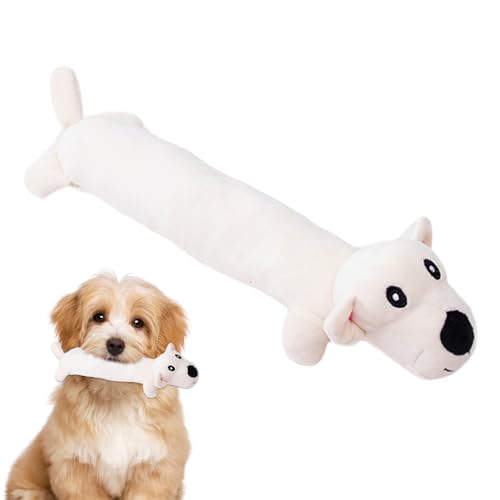 Teksome Stofftier Hundespielzeug | Weiches und süßes ausgestopftes Hundespielzeug | Welpenspielzeug mit Geräusch, quietschendes Hundekauspielzeug für Haustiere, kleine, mittelgroße und große Hunde von Teksome
