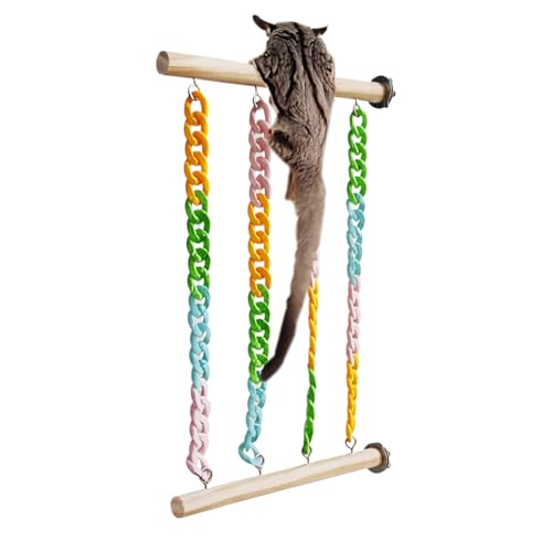 Teksome Sugar Glider Spielzeug, Haustier-Schaukel-Spielständer, kaufester Zuckergleiter, Käfig-Spielzeug, Dekoration für Kleintiere, , Klettern, Übungen, Langeweile Teksome Sugar Glider Spielzeug, Haustier-Schaukel-Spielständer, kaufester Zuckergleiter, Käfig-Spielzeug, Dekoration für Kleintiere, , Klettern, Übungen, Langeweile von Teksome